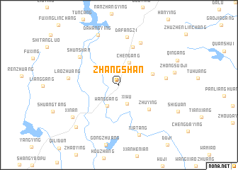 map of Zhangshan