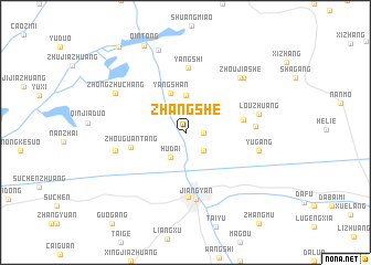 map of Zhangshe