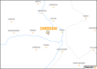 map of Zhangshi