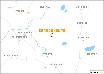 map of Zhangshouye