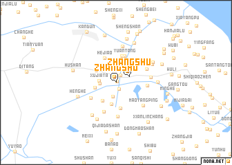 map of Zhangshu