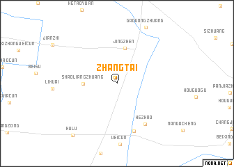 map of Zhangtai