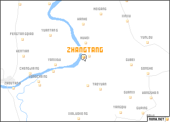 map of Zhangtang