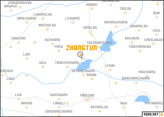 map of Zhangtun