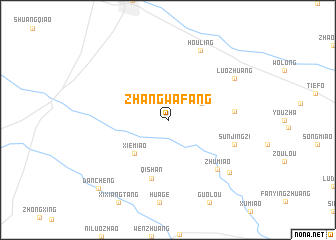 map of Zhangwafang