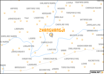 map of Zhangwangji