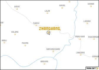 map of Zhangwang