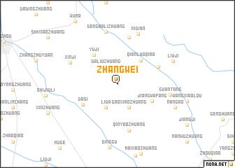 map of Zhangwei