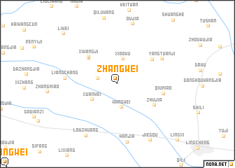 map of Zhangwei