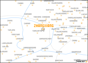 map of Zhangxiang