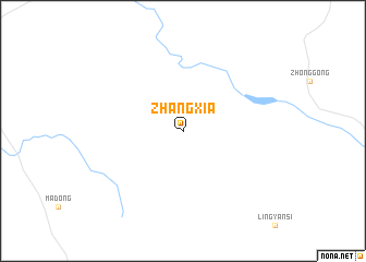map of Zhangxia