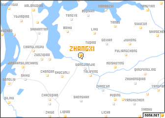 map of Zhangxi