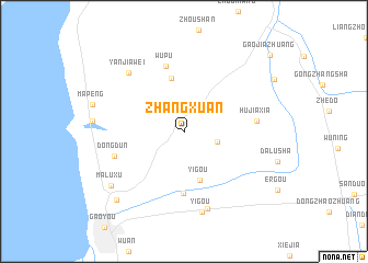 map of Zhangxuan