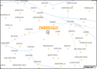 map of Zhangxuzi