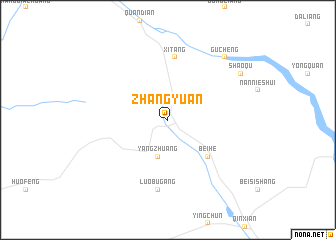 map of Zhangyuan