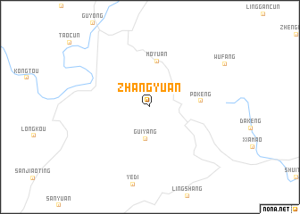 map of Zhangyuan