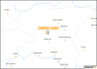 map of Zhangyuan