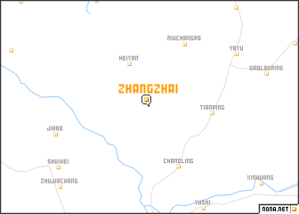 map of Zhangzhai