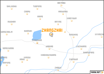 map of Zhangzhai