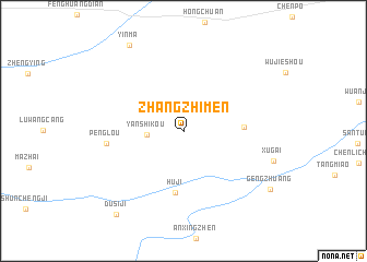 map of Zhangzhimen