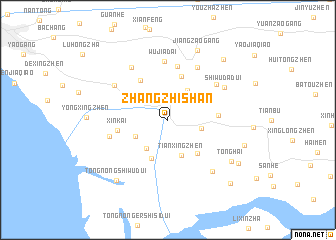 map of Zhangzhishan