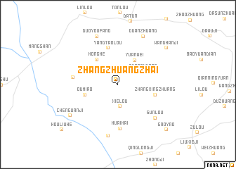 map of Zhangzhuangzhai