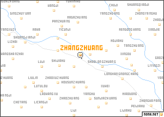 map of Zhangzhuang