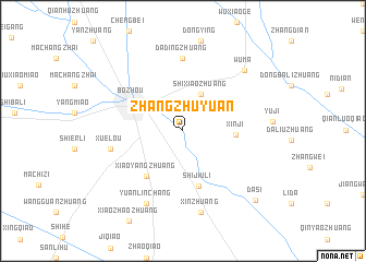 map of Zhangzhuyuan