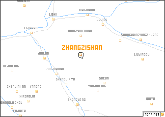 map of Zhangzishan