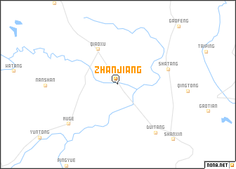 map of Zhanjiang