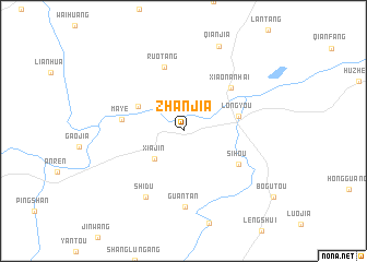 map of Zhanjia