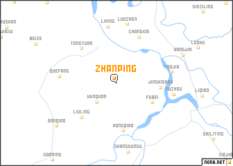 map of Zhanping