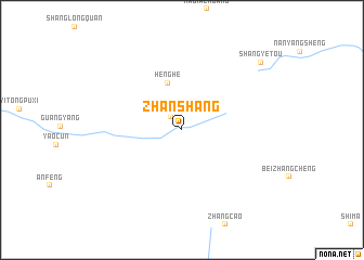 map of Zhanshang
