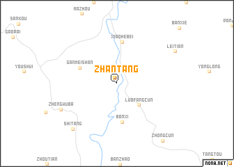map of Zhantang