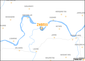 map of Zhanxi