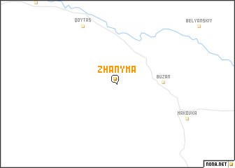 map of Zhanyma