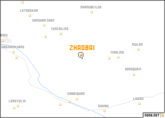 map of Zhaobai
