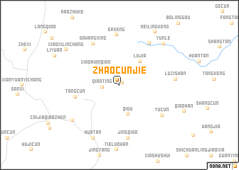 map of Zhaocunjie