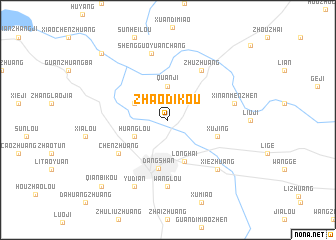 map of Zhaodikou