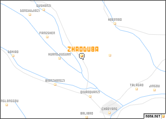 map of Zhaoduba