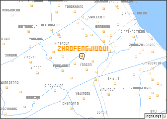 map of Zhaofengjiudui