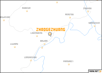 map of Zhaogezhuang