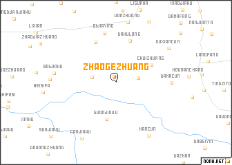 map of Zhaogezhuang