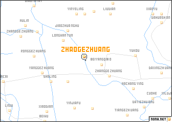 map of Zhaogezhuang