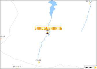 map of Zhaogezhuang