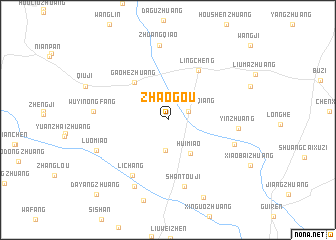 map of Zhaogou