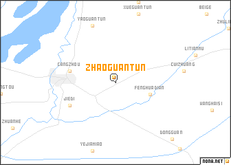 map of Zhaoguantun