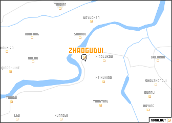 map of Zhaogudui