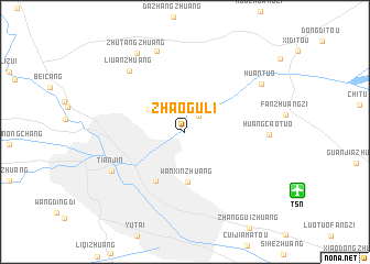 map of Zhaoguli