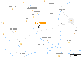 map of Zhaogu